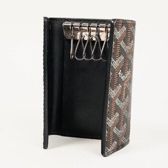 Goyard Saint-Michel Black Goyardine 6 Key Ring - Picture 7 of 8